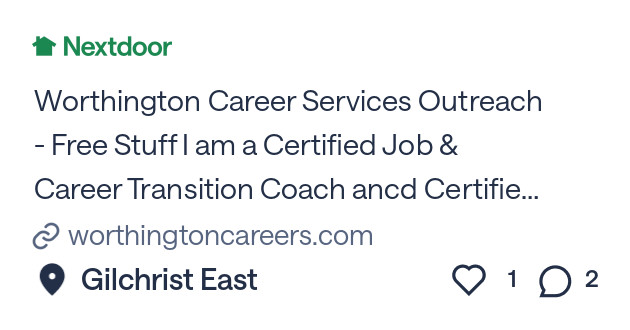 ExecJobCoach's tweet card. Join Nextdoor, an app for neighborhoods where you can get local tips, buy and sell items, and more