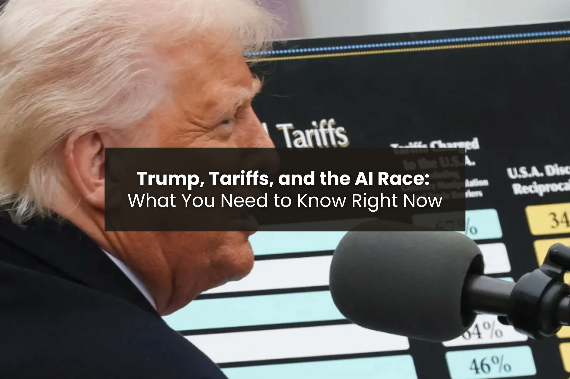 AadhunikAI's tweet card. Learn how Trump's tariffs on AI influence the growth and innovation in the AI sector, affecting tech companies and AI advancements.