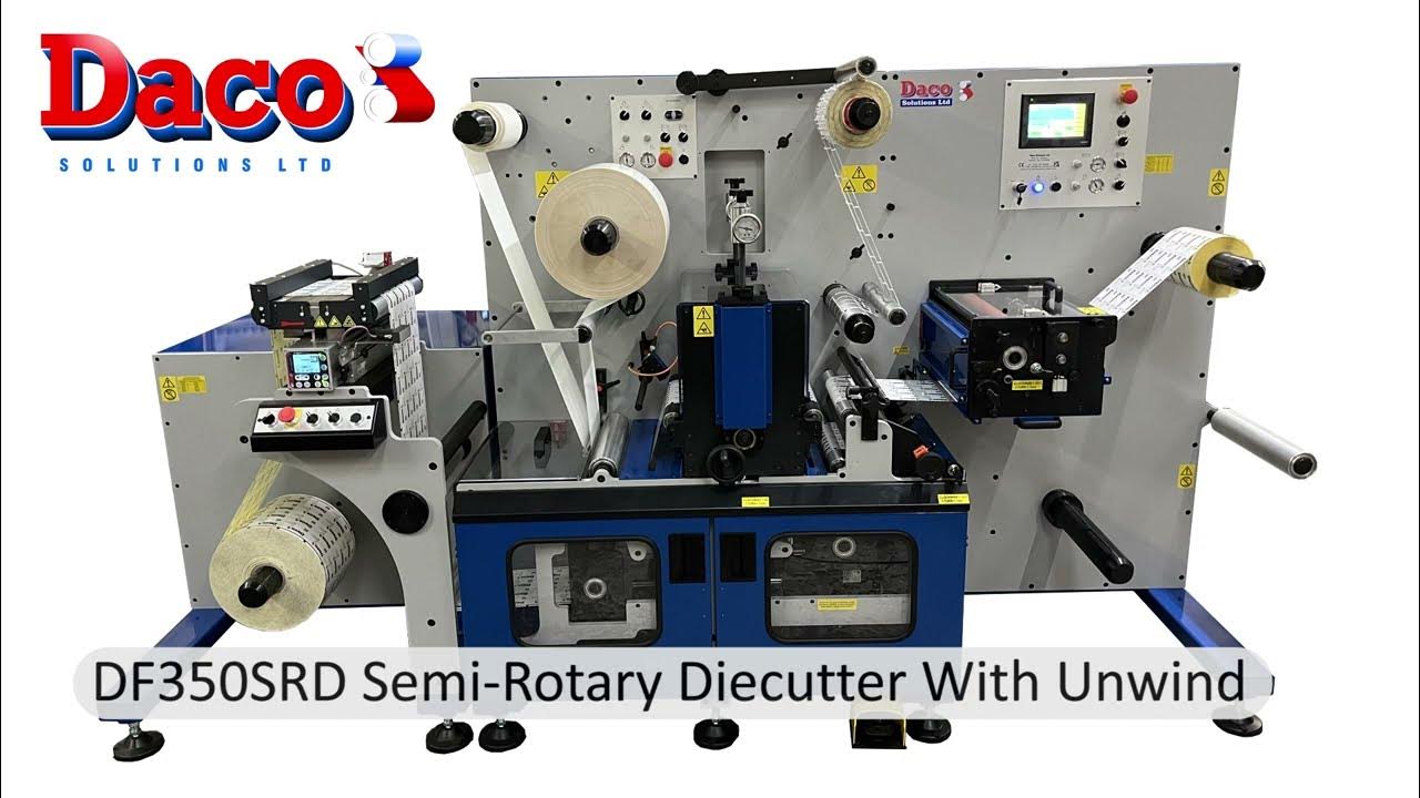 DacoSolutions's tweet card. Daco DF350SR Semi Rotary Die Cutter - Digital Print Finishing Press...
