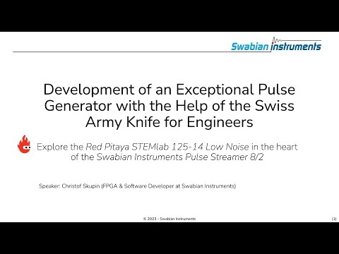 Swabian_Inst's tweet card. Development of an exceptional pulse generator with the help of the...