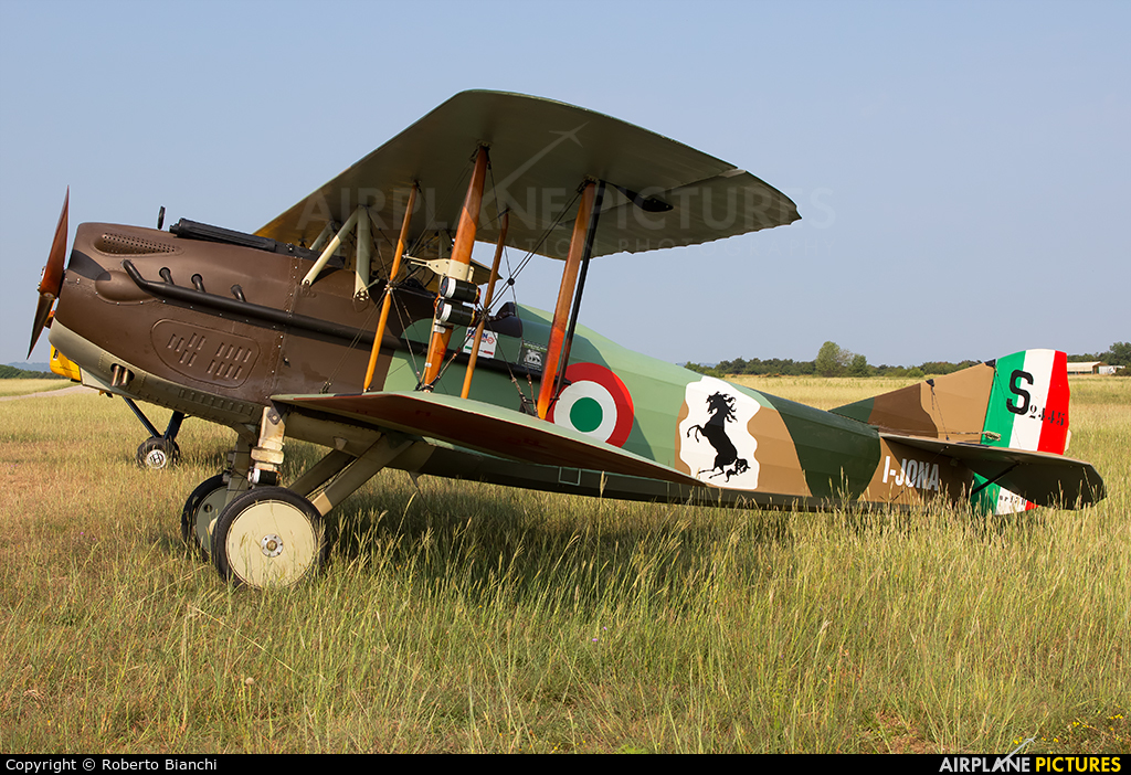 AirplanePics's tweet card. Private | Spad | XIII (Replica) | I-JONA | Italy, Verona - Boscomantico (QBS - LIPN) | Photo taken by Roberto Bianchi