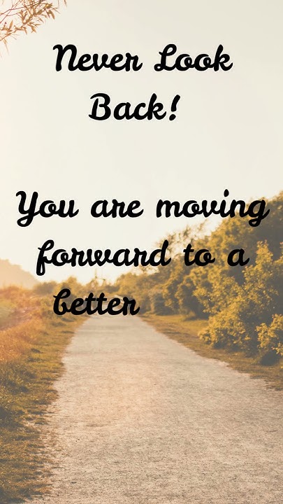 technocrayts's tweet card. Never look back in life!