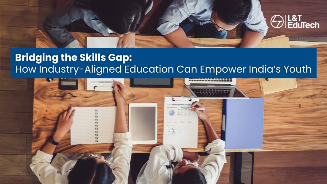 lntedutech's tweet card. India is home to the world’s largest youth population — a generation with immense promise. Yet, for many young graduates, the transition from classroom to career is far from seamless.