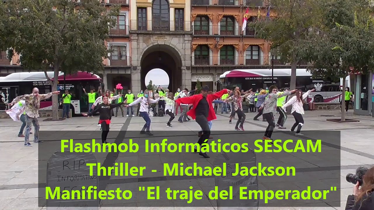 APRISCAM1's tweet card. Flashmob con Thriller de Michel Jackson de los Informáticos del...