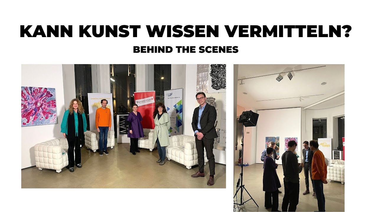 EvaMariaKnig1's tweet card. Kann Kunst Wissen vermitteln? - behind the scenes #ART4SCIENCE