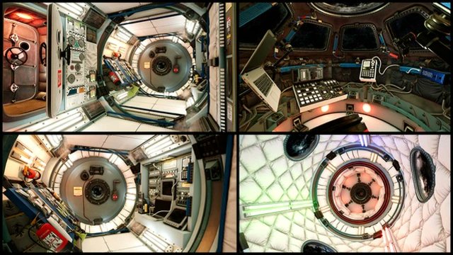 Greehhill's tweet card. Explore a detailed, three-section Generic Space Station in UE. Features a control deck, living quarters & an observation lounge. Your deep space outpost awaits!