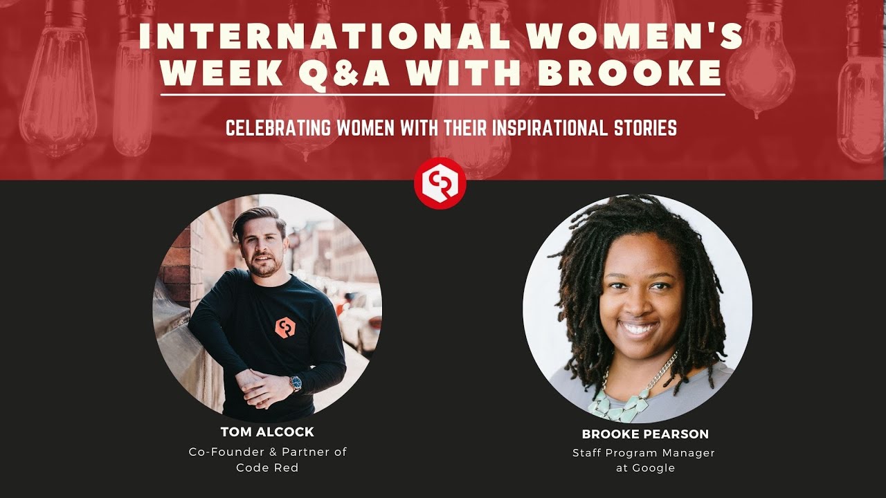 CodeRedPartners's tweet card. International Women's Day Inspirational Interview with Brooke Pearson...