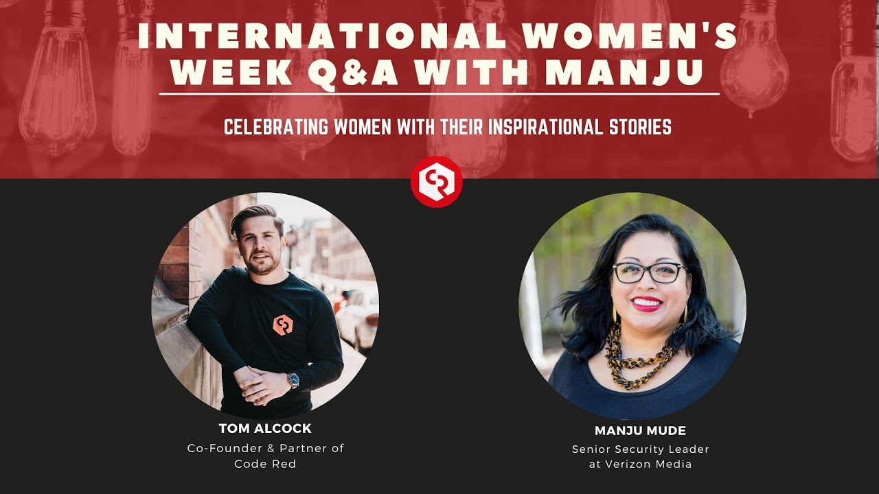 CodeRedPartners's tweet card. International Women's Day Inspirational Interview with Manju Mude...