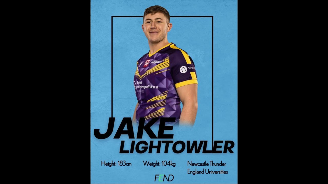 JakeLightowler's tweet card. Jake Lightowler Rugby Highlights 2023 - Newcastle Thunder and England...