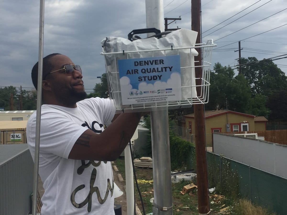 CoveringClimate's tweet card. Housing, air monitoring, green jobs and coastal resilience are some of the initiatives that could receive funding under the Inflation Reduction Act.