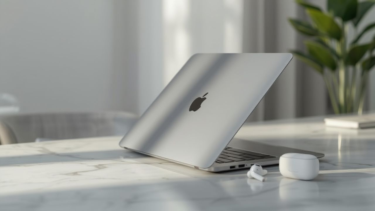 yourtechcompass's tweet card. Learn how to connect your AirPods to a MacBook effortlessly. Follow our easy guide for a seamless wireless audio experience with your Mac.
