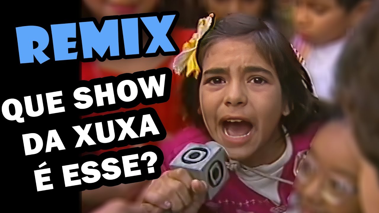 CyroAz's tweet card. QUE SHOW DA XUXA É ESSE? Remix do meme da menina revoltada