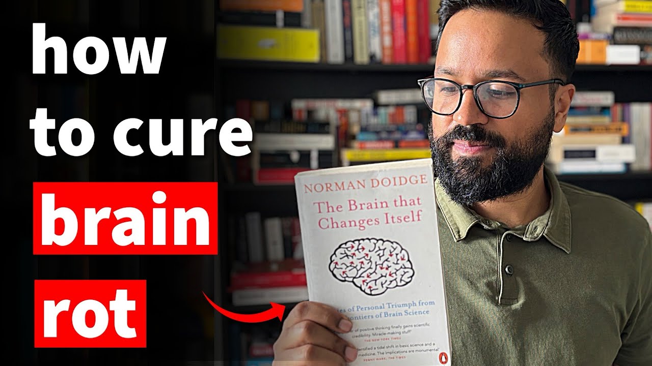 codewithkamal's tweet card. How to cure brain rot (Rewiring Method) 🧠