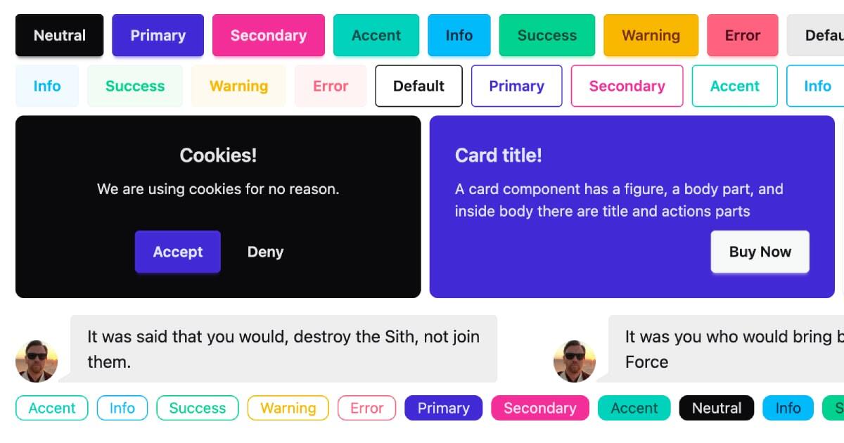 adircode's tweet card. Simple clean HTML Component Libraries that anyone can implement