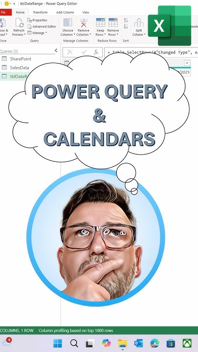 ChangeTipsTools's tweet card. Power Query Calendar Trick Everyone Should Know