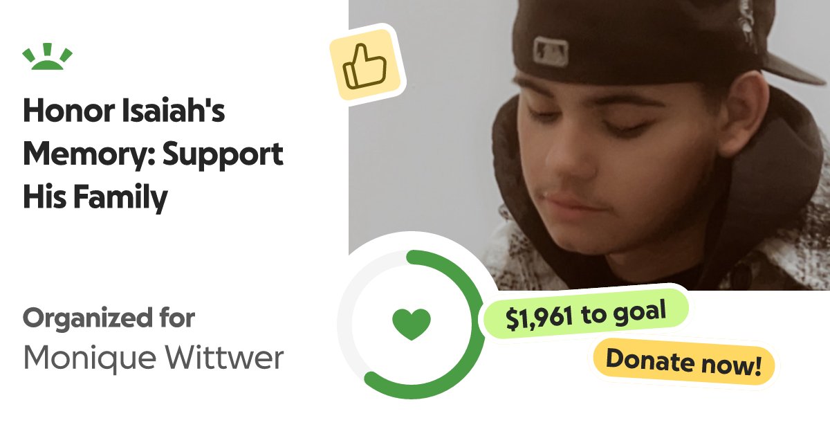 5ftfirecracker's tweet card. Hi everyone I’m making this go fund me to help raise funds for the funeral of Isaiah t… Lee M needs your support for Honor Isaiah's Memory: Support His Family