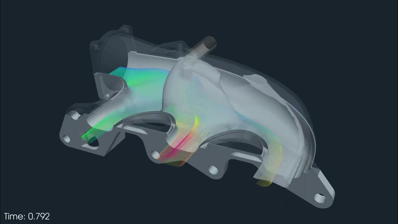 LubosPirkl's tweet card. Intake Manifold EGR Concentration CFD simulation by TCAE | CFD Support