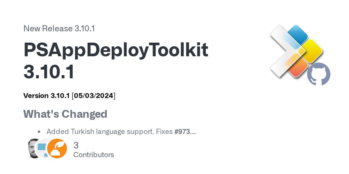 seanels's tweet card. Version 3.10.1 [05/03/2024] What's Changed Added Turkish language support. Fixes #973. Added parameter sets to Configure-EdgeExtensions to ensure mandatory parameters are correctly grouped. Ad...