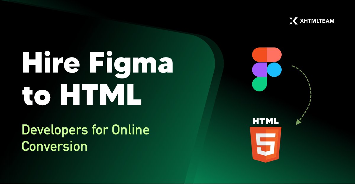xhtmlteam's tweet card. Hire experts for Figma to HTML conversion online. Get pixel-perfect, SEO-friendly, responsive code with dedicated developers & flexible plans.