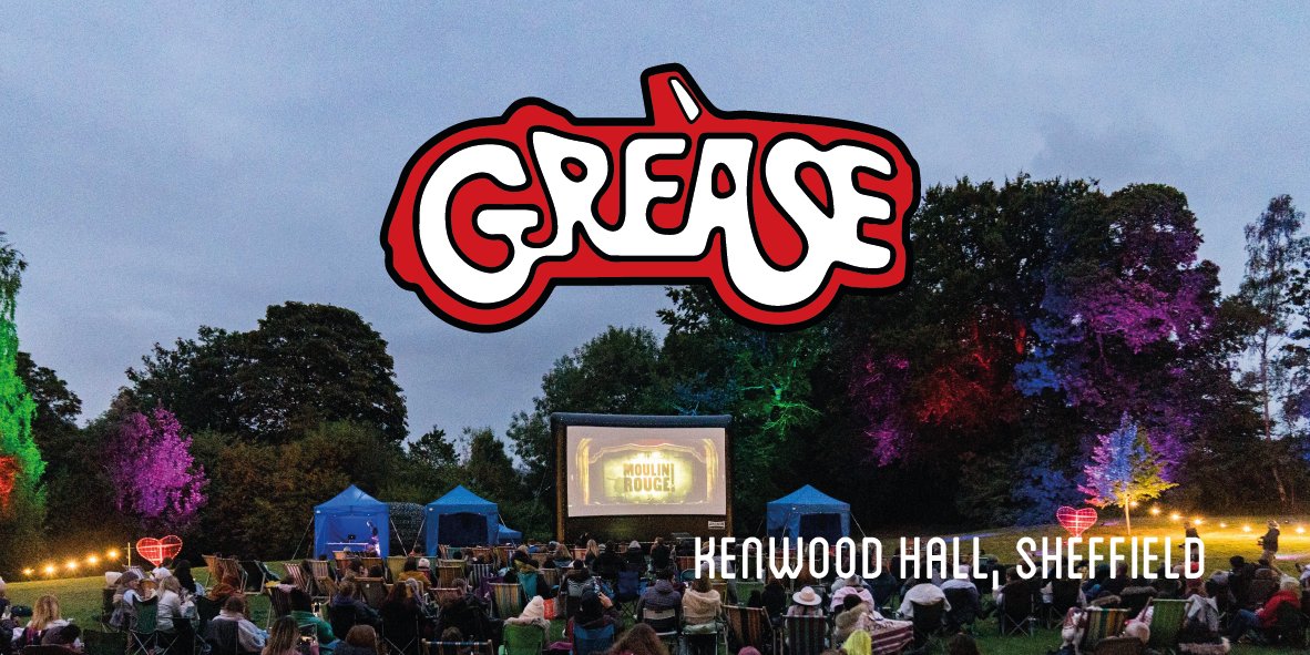 VillageScreen's tweet card. On Thursday 24th August 2023, we'll be popping up in the spectacular grounds of Kenwood Hall Hotel, Sheffield, bringing you both a silent disco and an outdoor screening of Grease. Each customer will...