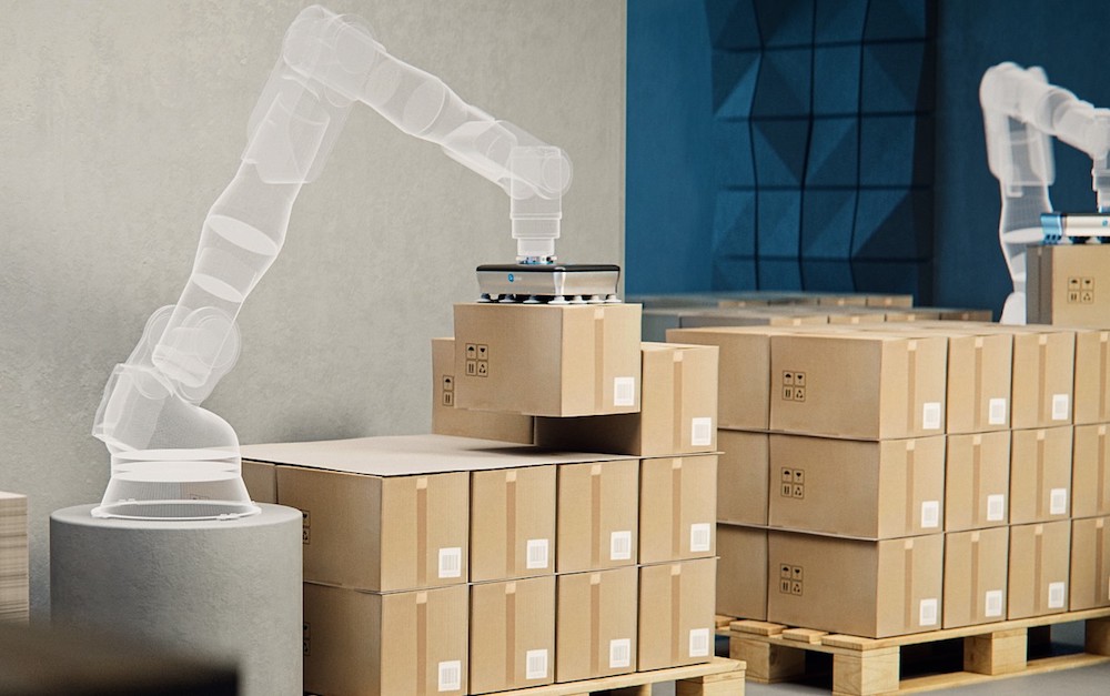 OnRobot_'s tweet card. The OnRobot VGP20 is an electric vacuum gripper that handles payloads up to 44.09 lbs. and is compatible with all leading robot brands.