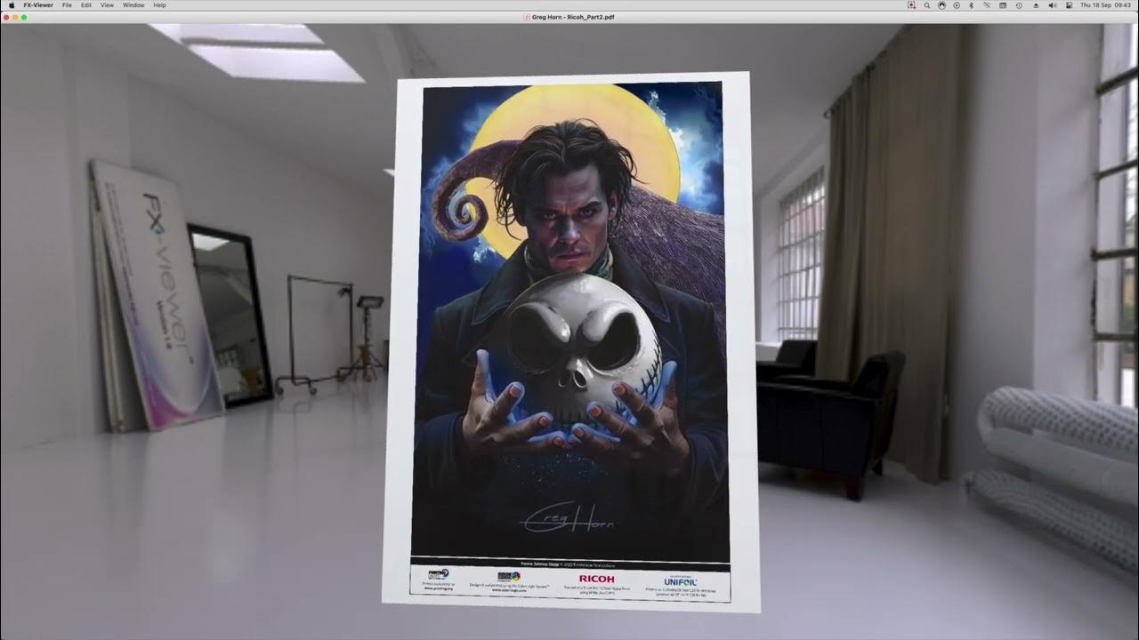 ColorLogicInc's tweet card. Greg Horn Art — Ricoh — Printing United