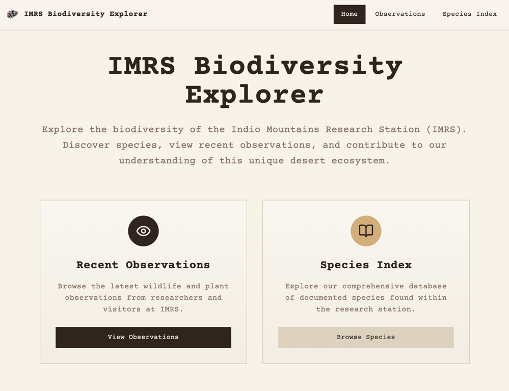 artemisbytes's tweet card. The WHY and possible HOW behind IMRS Biodiversity Explorer.