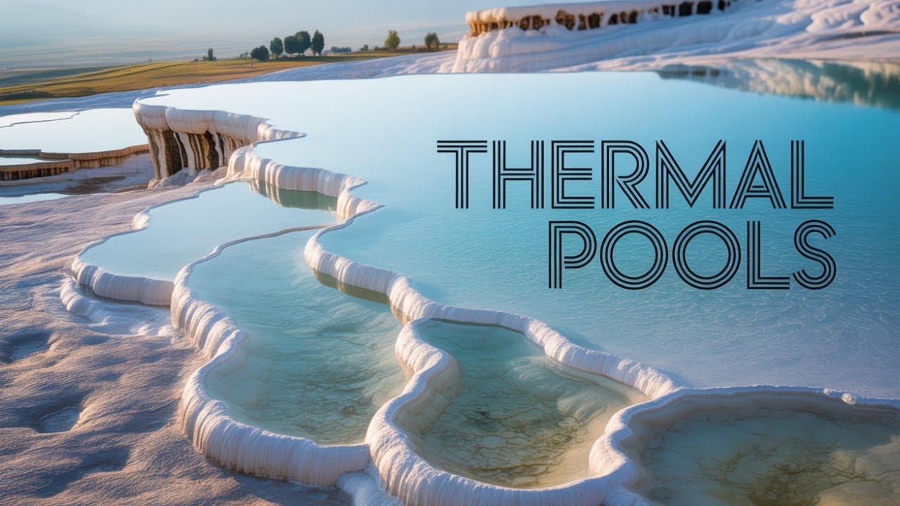 techfin2k's tweet card. 🌅 Pamukkale Thermal Terraces in 4K Dreamlike Natural Wonder of Turkey