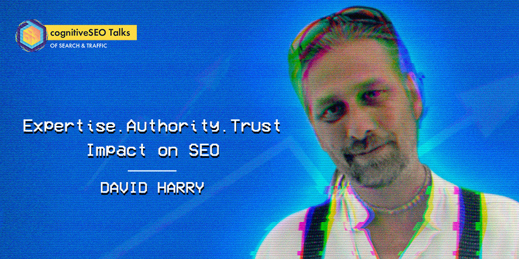 TriangleSearch's tweet card. David Harry, one of the most important pioneers in SEO, shares his 20 years experience in the latest cognitiveSEO Talk: On search and Traffic.