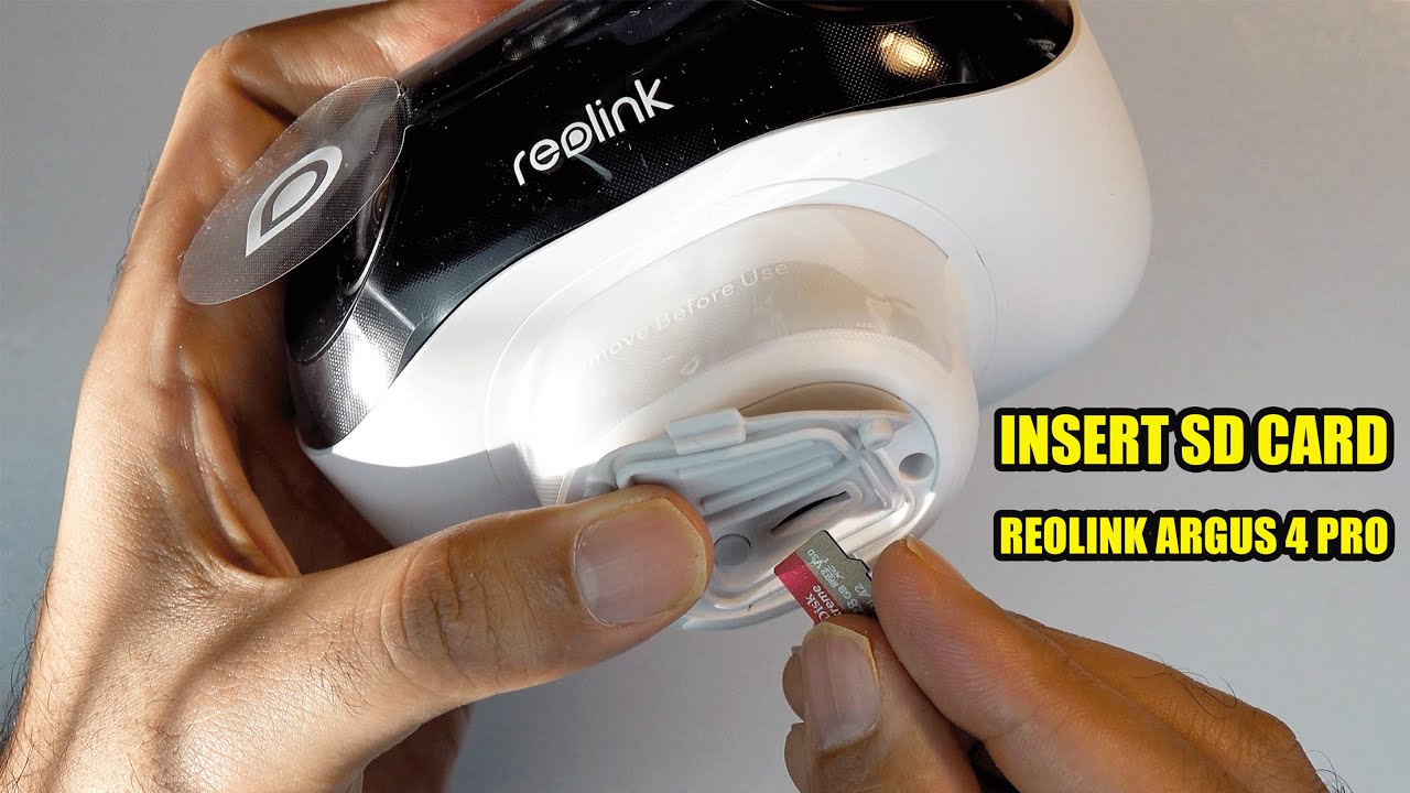 BhupinderTube's tweet card. Reolink Argus 4 Pro How to Insert the microSD Card