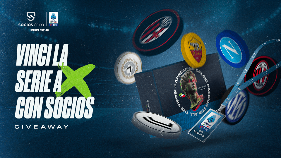 SociosItalia's tweet card. È tornato il campionato più bello del mondo, e sono tornati anche i premi di Socios.com! Partecipa gratuitamente al contest, accumula più punti possibili e potresti essere uno dei fortunati vincitori...