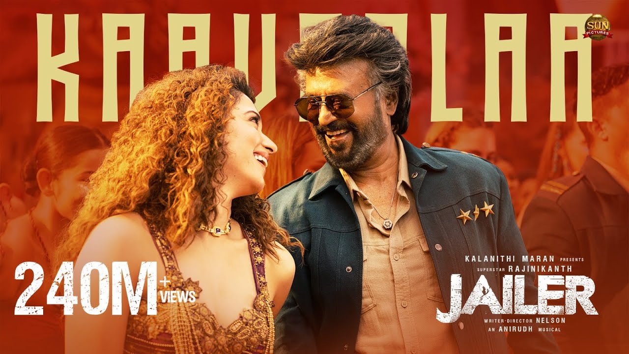 sunpictures's tweet card. JAILER - Kaavaalaa Lyric Video | Superstar Rajinikanth | Sun Pictures...