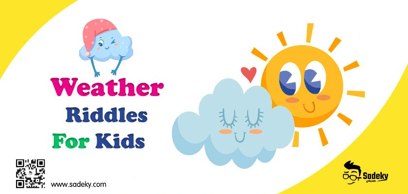 Sadeky8's tweet card. Fun and tricky weather riddles for kids with answers to test their knowledge of weather for classroom games or just playing at home.