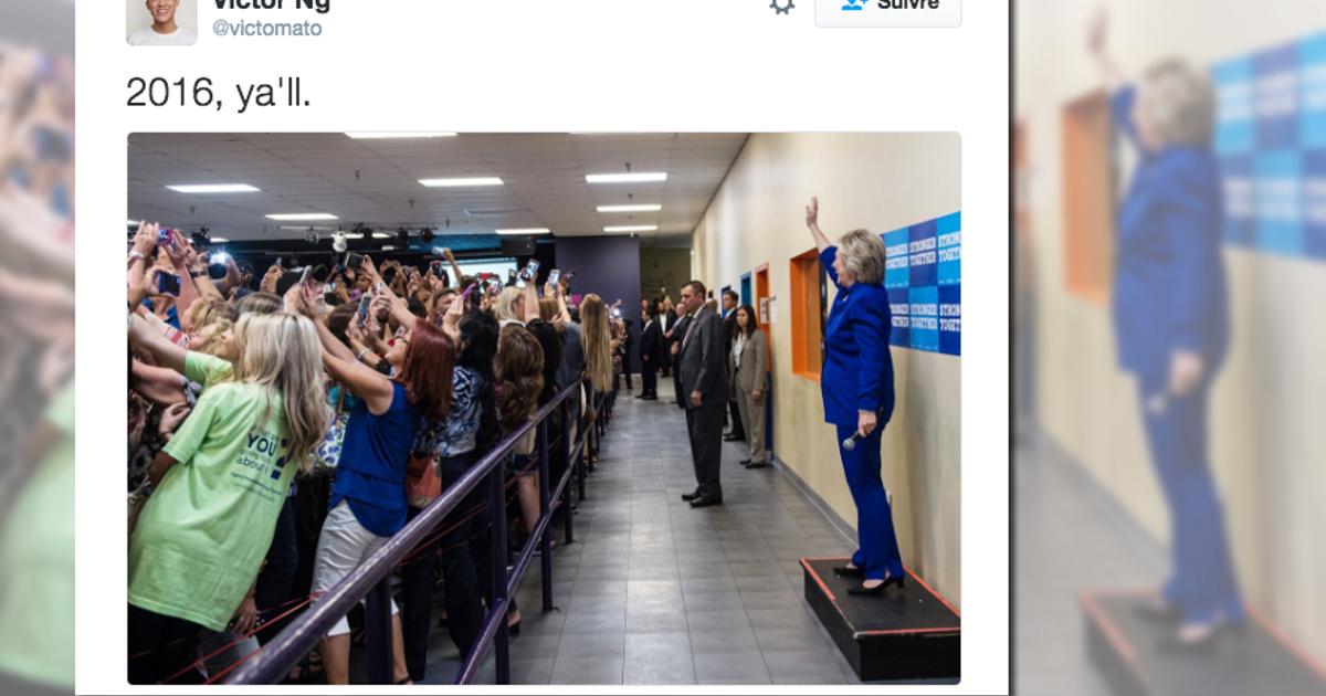 modesdevie's tweet card. Une photo prise par la photographe de campagne de la candidate démocrate et postée sur Twitter résume bien comment le selfie a transformé notre rapport au monde...