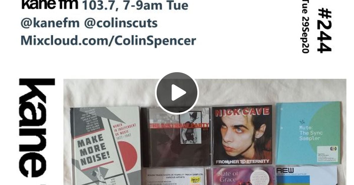 ColinsCuts's tweet card. ANALOGUE ELECTRONIC WHATEVER worldwide radio EXCLUSIVE stirred with 808 Dot Pop Ft Noemi Aurora, A.A. Williams, Agency-V, Collapse Of Dawn and Cousn interweaved by David & Stephen Dewaele, Echo...