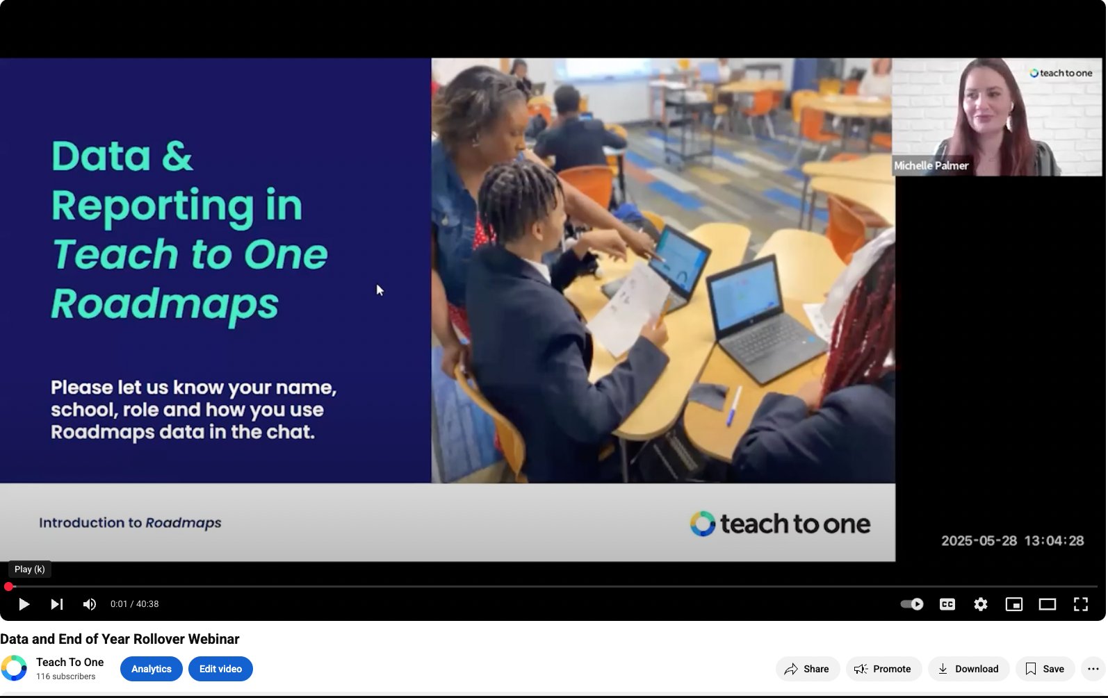 TeachtoOne's tweet card. In this 45-minute webinar recording, Michelle Palmer, Senior Director of Customer Success, and Liat Greenspan, Associate Director of Program Success, explain how to assign a skill or pathway, use the...