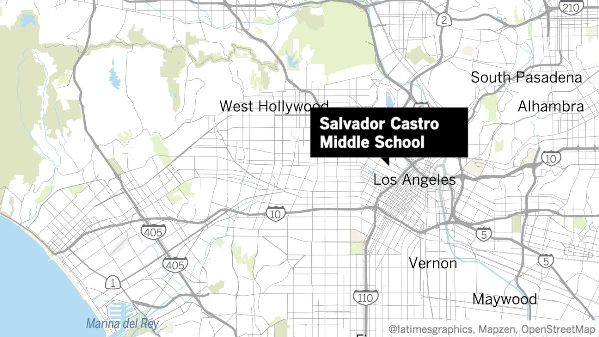 DrJasonWestin's tweet card. A 12-year-old girl was booked on suspicion of negligent discharge of a firearm Thursday after a shooting at Sal Castro Middle School left four students injured, authorities said.