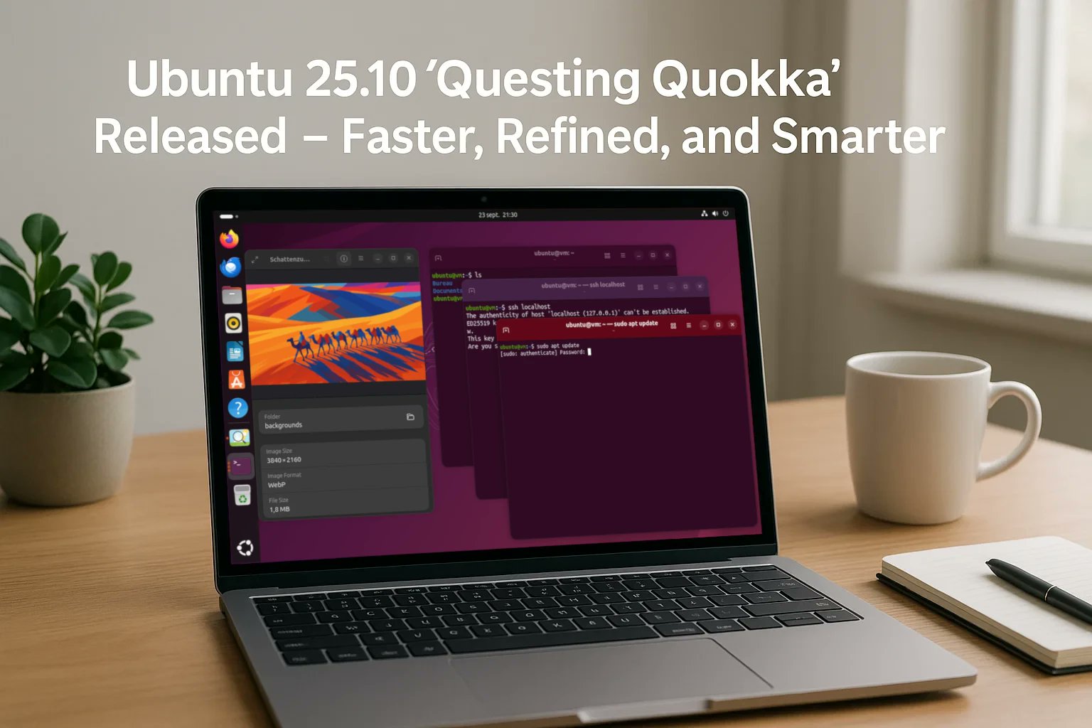opensourcefeed's tweet card. Ubuntu 25.10 ‘Questing Quokka’ released with Linux 6.17, GNOME 49, and major updates across Kubuntu, Lubuntu, Xubuntu, and other flavors.