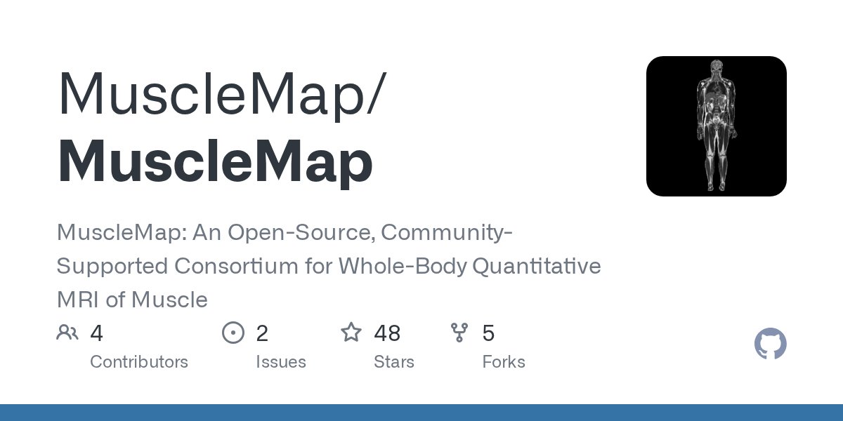 DrKenWeber's tweet card. MuscleMap: An Open-Source, Community-Supported Consortium for Whole-Body Quantitative MRI of Muscle - MuscleMap/MuscleMap