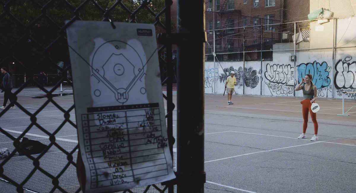 NewBlackMan's tweet card. In New York, the battle is currently raging through the West Village. Parents have compared the pickleball players to invaders.