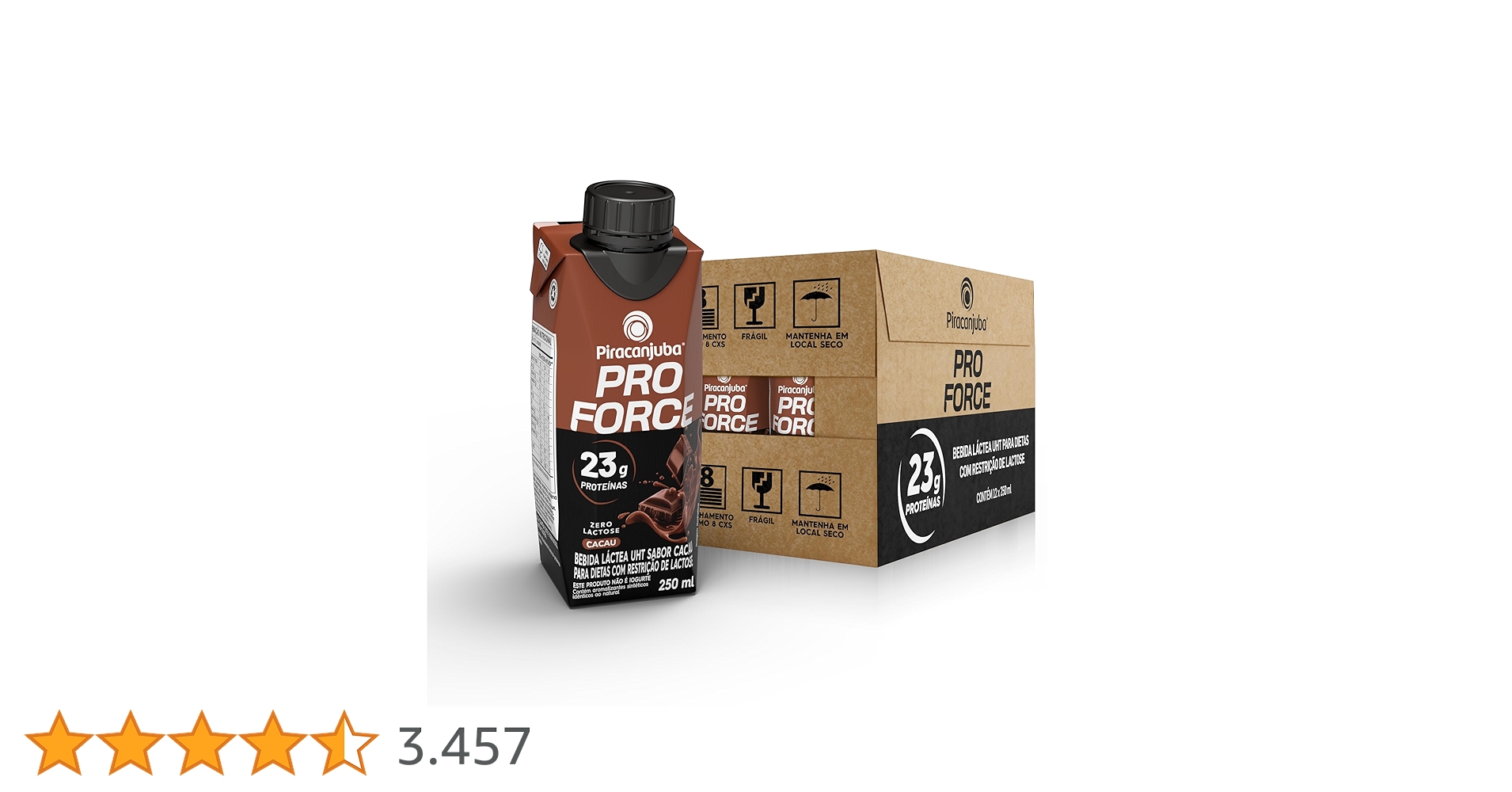 PromoAchados's tweet card. Piracanjuba ProForce é uma linha de bebidas com alto teor de proteínas, desenvolvida para quem se move! Com 23 gramas de proteína por porção, é prática e possui aminoácidos essenciais, além de...