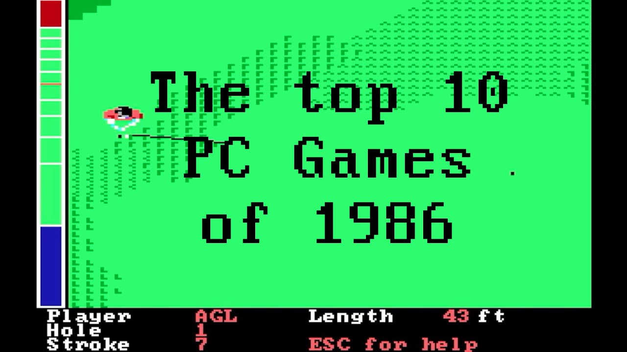 AlsGeekLab's tweet card. IBM PC - The first games '81-'91: Part 6 (1986)