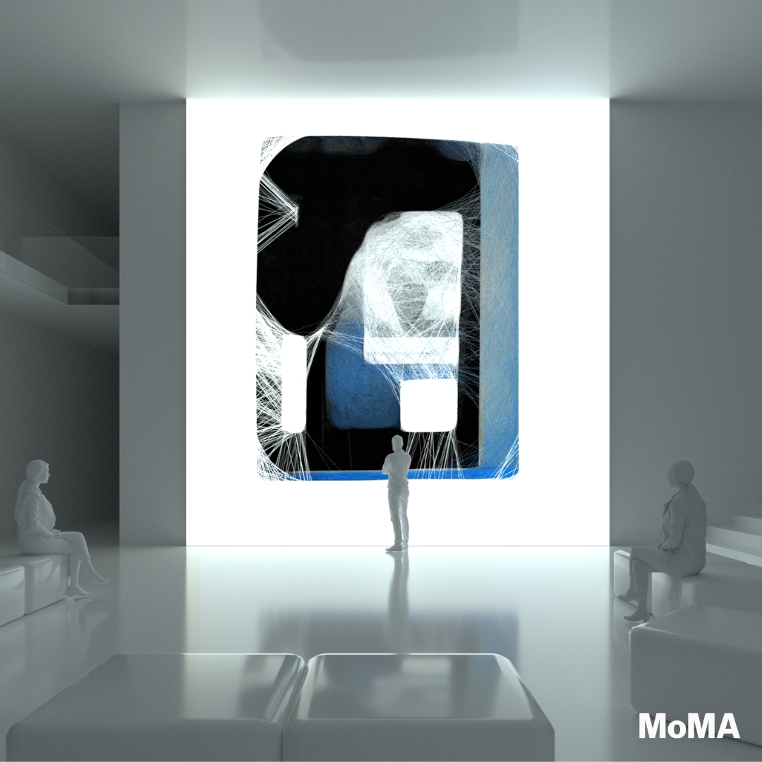 Go2sNetwork's tweet card. Refik Anadol / This digital poster, which commemorates the Unsupervised installation in MoMA's Gund Lobby, features a 3D render created by Refik Anadol Studio during exhibition planning. Unsupervised...
