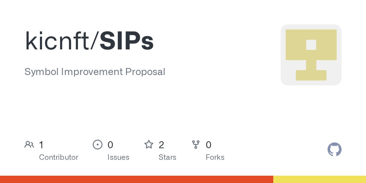 kicnft's tweet card. Symbol Improvement Proposal. Contribute to kicnft/SIPs development by creating an account on GitHub.