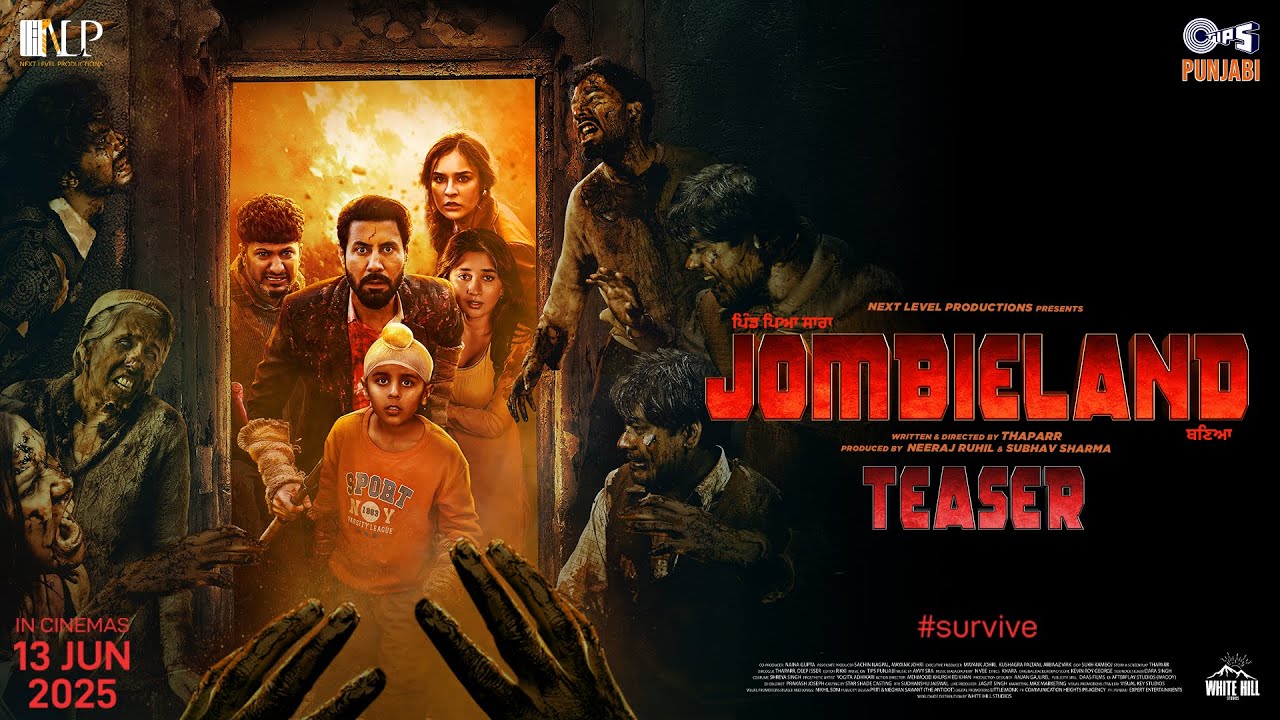 Harsha9__'s tweet card. Pind Peya Saara Jombieland Baneya | Official Teaser | In Cinemas 13th...