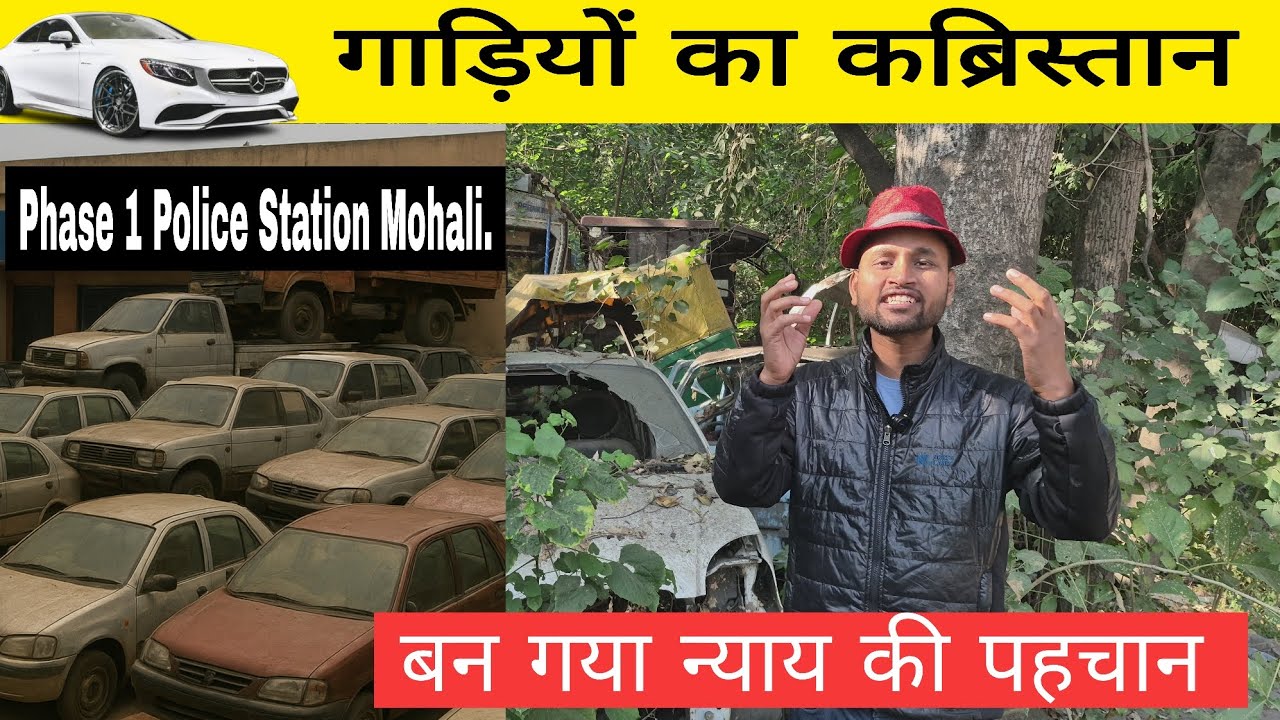 RProgrammer's tweet card. थाने के बाहर ज़ब्त गाड़ियों का पहाड़: गाड़ियों का कब्रिस्तान | बन गया...