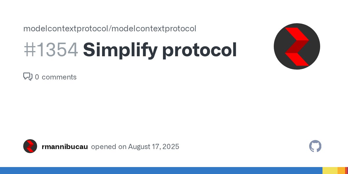 rmannibucau's tweet card. As of today, the latest 2025 specification relies on JSON-RPC but it is only half baked because several JSON-RPC endpoints redefine: arguments - params schema (input/output for tools for example) I...