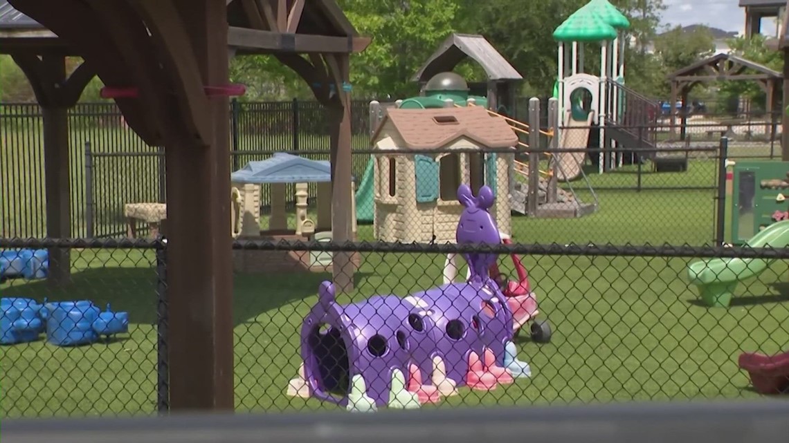 KHOU's tweet card. The Texas Workforce Commission provided more than $34 billion to childcare centers through the CARES Act. Those checks stopped in May.