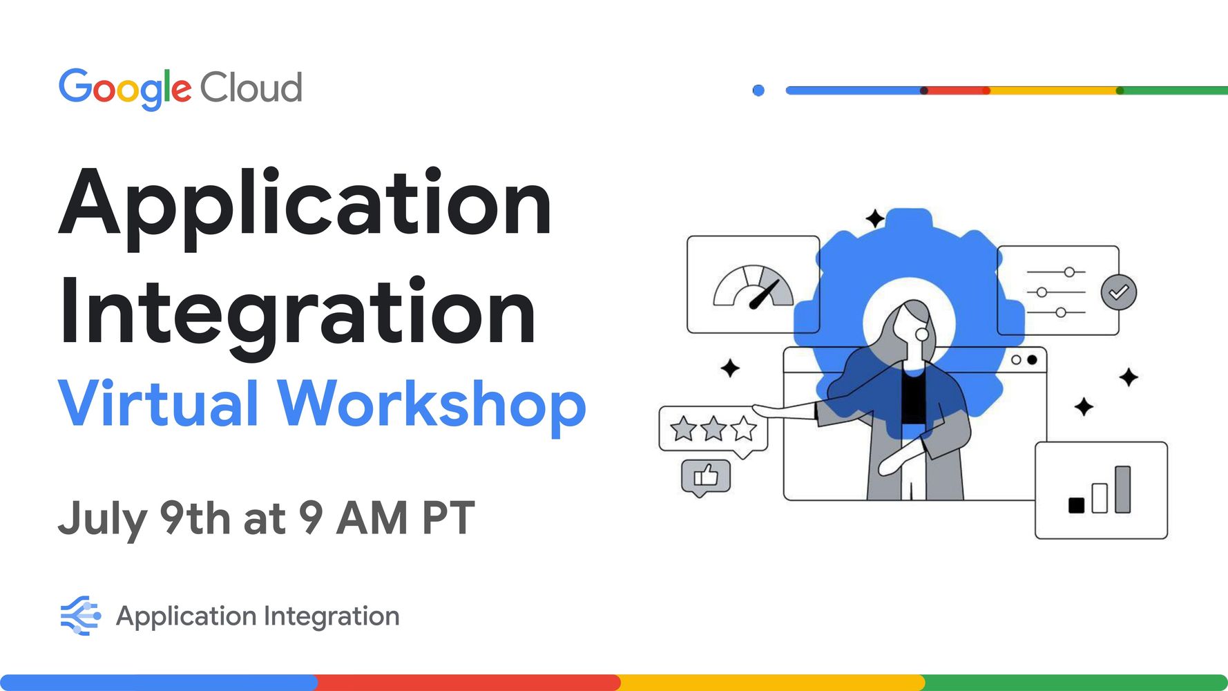larsdominic's tweet card. Are you still writing bespoke integrations to connect with Google Cloud or 3rd party Saas apps? Learn through a hands-on Application Integration lab, where you can practice designing, creating, and...