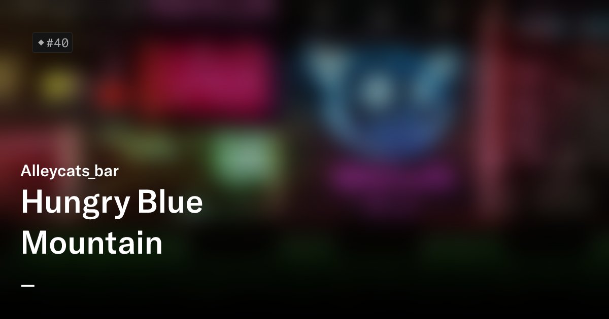 TechHive1's tweet card. Is the cats dead or alive? Looking for a loving family!  someone who serves as an intermediary between the living and the dead Alleycats_bar is a collection of 10,000 unique Alleycats NFTs— unique...